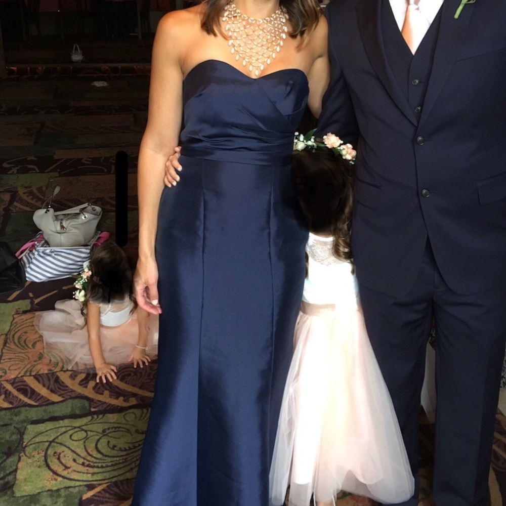 Navy bridesmaid dress